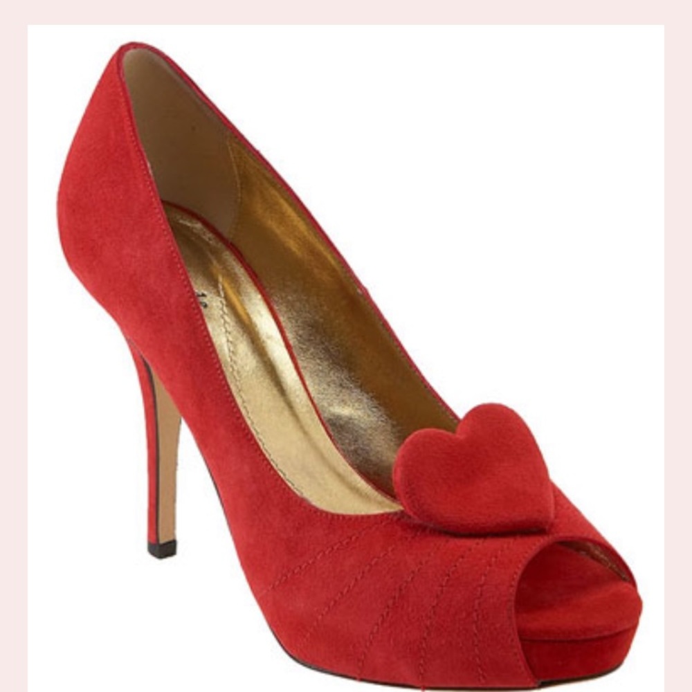 Kate Spade heart heels